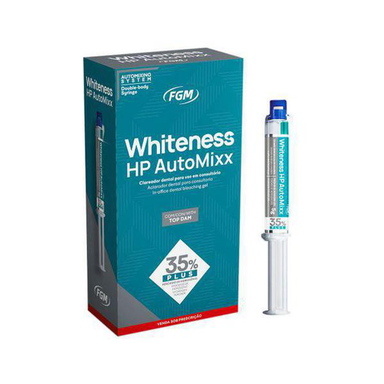 Clareador Whiteness Hp Automixx 35% Plus Kit Com Tópica Dam Fgm Clareador Whiteness Hp Automixx Plus 35% Kit Com Tópica Dam Fgm