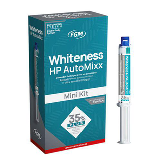 Imagem do produto Clareador Whiteness Hp Automixx Plus 35% Mini Kit Com Tópica Dam Fgm