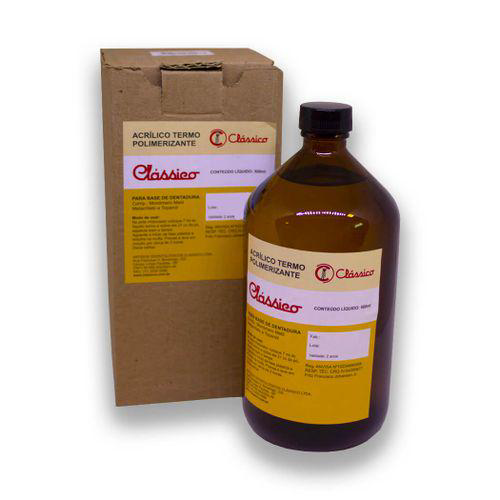 Clássico Líquido Termopolimerizável Clássico Clássico Líquido Termopolimerizável 500Ml Clássico
