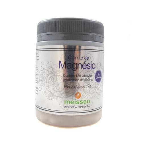 Cloreto De Magnésio 500Mg Com 120 Cápsulas