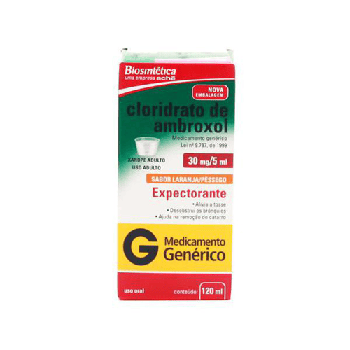 Cloridrato - Ambroxol 6Mg Ml Adulto Xarope 120 Ml E Aparelho Medidor Aché Genérico