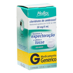 Imagem do produto Cloridrato De Ambroxol - Xarope Adulto 120Ml Medley Genérico