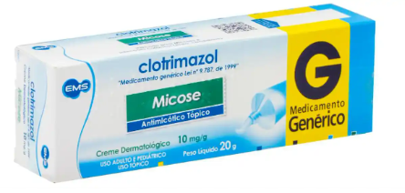Imagem do produto Clotrimazol 10Mg/G - 20G Creme Dermatológico Ems Genérico