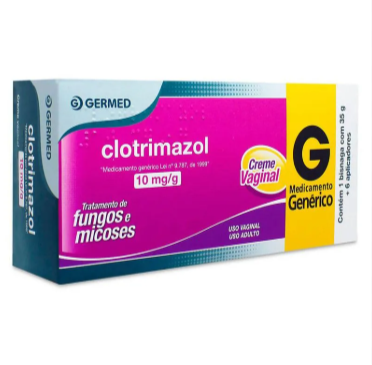 Imagem do produto Clotrimazol 10Mg/G - Creme Vaginal 35G  + 6 Aplicadores Germed Genérico