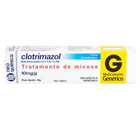 Clotrimazol - Creme Com 20 G Brainfarma Genérico