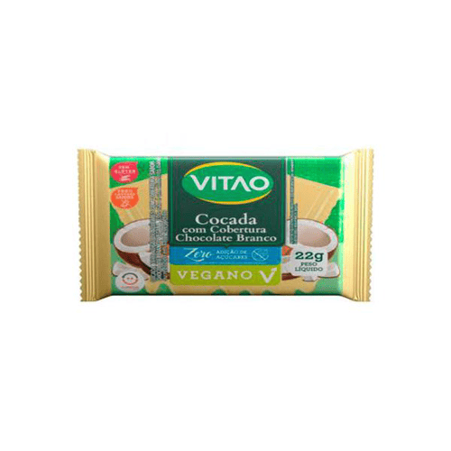 Imagem do produto Cocada Vitao Cobertura Chocolate Branco Zero Açucares 22G