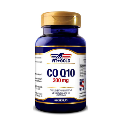 Imagem do produto Coenzima Q10 Coq10 200Mg Vitgold 60 Cápsulas