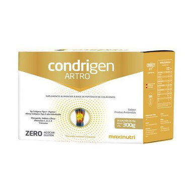 Colágeno Condrigen Artro Sabor Frutas Amarelas 30 Sachês