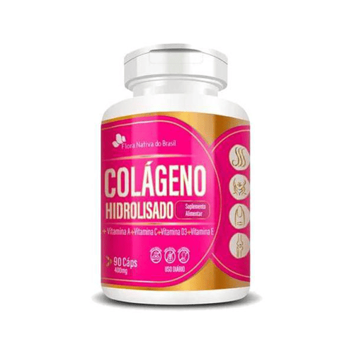 Imagem do produto Colageno Hidrolisado E Vitaminas 400Mg 60 Capsulas Flora Nativa A