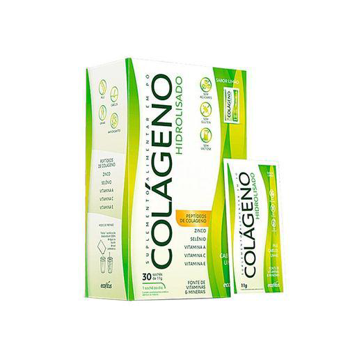 Colágeno Hidrolisado Ecofitus 30 Sachês11g Limão