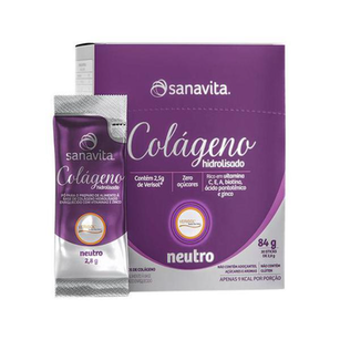 Colágeno Hidrolisado Verisol Neutro 84G Com 30 Sticks Sanavita