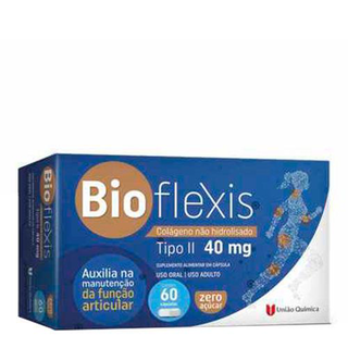 Imagem do produto Colágeno Não Hidrolisado Tipo Ii 40Mg Bioflexis Com 60 Cápsulas União Química