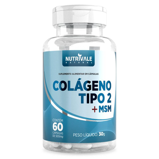 Imagem do produto Colágeno Tipo 2 + Msm 60 Cápsulas Nutrivale