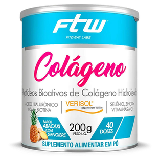 Colageno Verisol 200 G Fitoway Abacaxi Com Gengibre Ftw Fitoway Labs