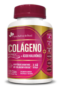 Imagem do produto Colágeno Verisol + Ácido Hialurônico 120 Caps De 750Mg Flora Nativa Do Brasil