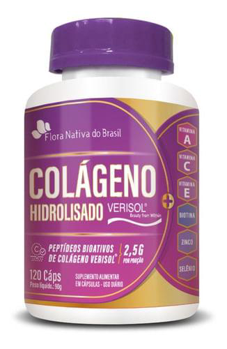 Imagem do produto Colageno Verisol E Vitaminas 750Mg 120 Capsulas Flora Nativa A