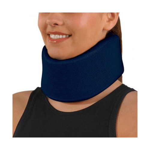 Colar Cervical De Espuma Com Reforço Interno Azul G Salvapé