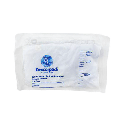 Imagem do produto Coletor De Urina Sistema Fechado Descarpack 2 Litros