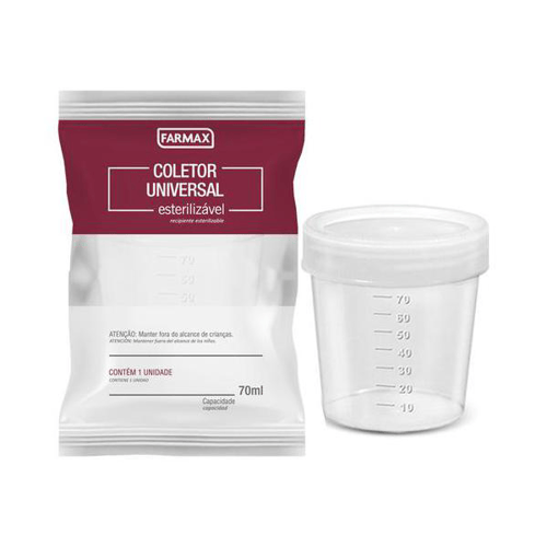 Imagem do produto Coletor De Urina Universal Farmax 70Ml