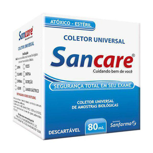 Imagem do produto Coletor Universal C/Espat 80Ml - Universal Sanfarma 70Ml