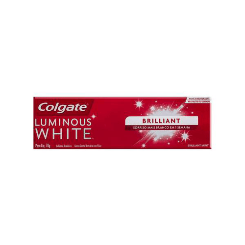 Colgate Creme Dental Luminous White Brilhante 70G