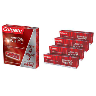 Colgate Luminous White Creme Dental 90G Leve 4 Pague 3