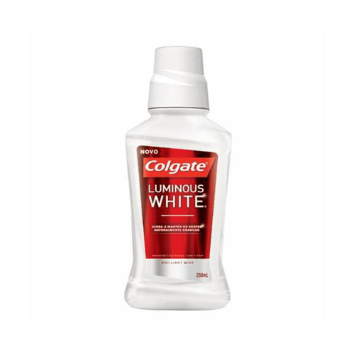 Colgate Luminous White Enxaguante Bucal Com 250Ml