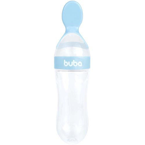 Imagem do produto Colher Dosadora Para Papinha Em Silicone Para Bebê Azul Buba