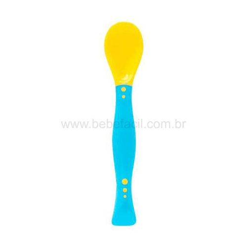 Colher Flexível Baby Azul 6M+ Buba