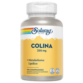 Colina Solaray 250Mg Com 100 Comprimidos