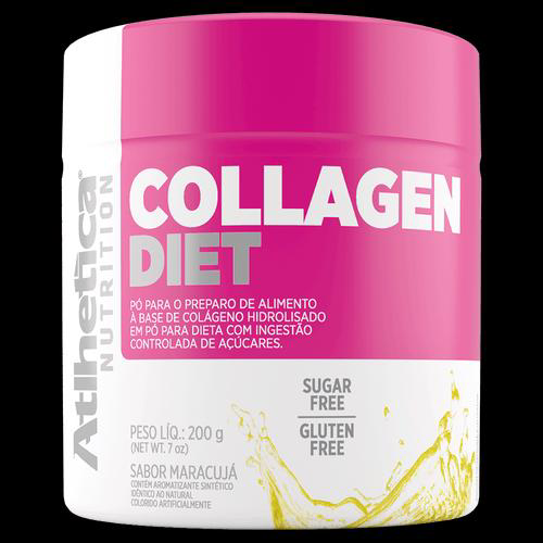 Collagen Diet Atlhetica Nutrition Sabor Maracujá Com 200G