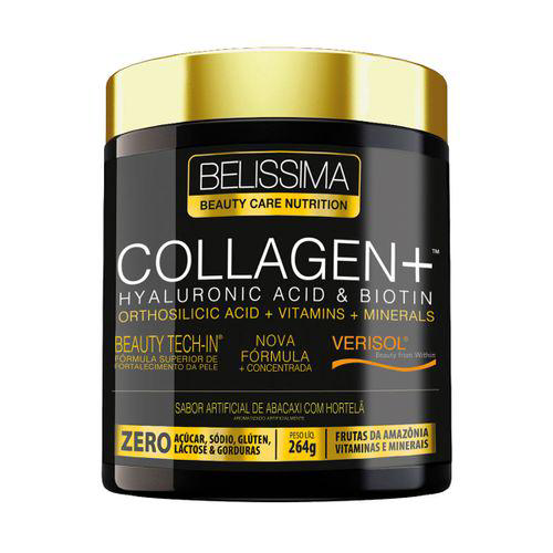 Collagen Plus 264G Belíssima Collagen Plus 264G Abacaxi Com Hortelã Belissima