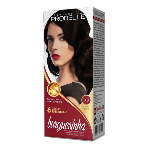 Imagem do produto Coloração Burguesinha Creme 050G 03.0 Castanho Escuro Probelle