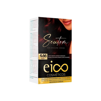 Coloração Eico Seu Tom 4.66 Castanho Vermelho Intenso