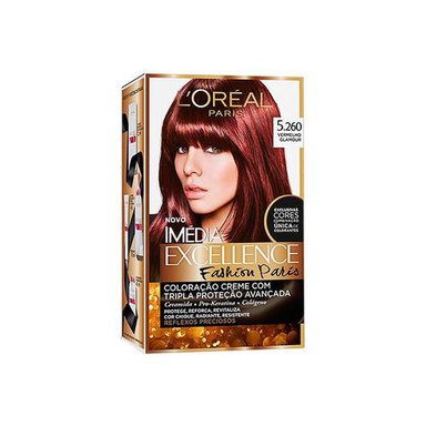 Coloração Loreal Imédia Excellence Fashion Paris 5260 Vermelho Glamour