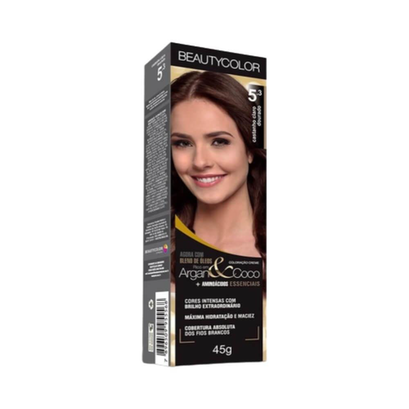 Imagem do produto Coloração Permanente Beauty Color 5.3 Castanho Claro Dourado