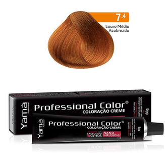 Imagem do produto Coloração Prof Nano Infusion 7.4 Louro Médio Acobreado Yamá