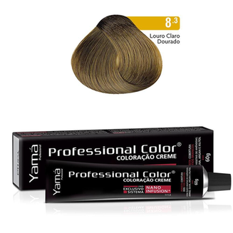 Imagem do produto Coloração Prof Nano Infusion 8.3 Louro Claro Dourado Yamá