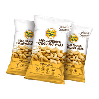 Combo 3 Castanha De Caju Torrada E Salgada 30G Pouch