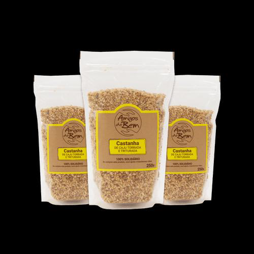 Combo 3 Castanha De Caju Triturada E Torrada 250G