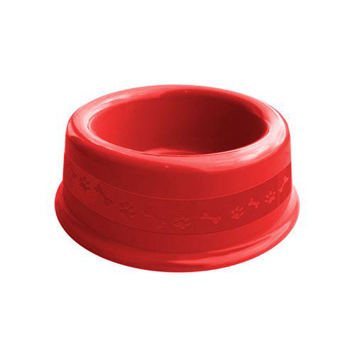 Comedouro E Bebedouro Para Cachorro Furacão Pet Vermelho 600Ml