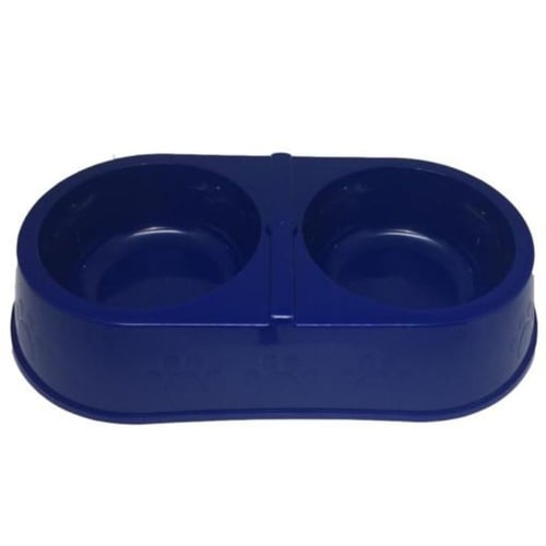Imagem do produto Comedouro Pet Injet Pata Azul Duplo 900Ml