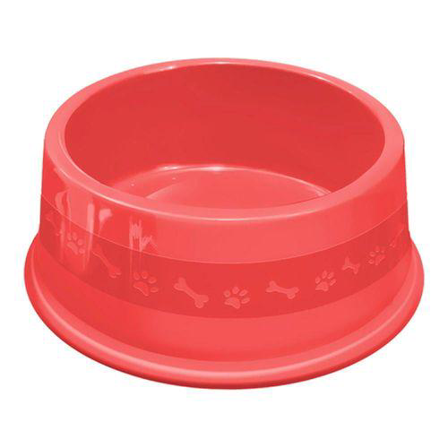 Comedouro Plástico Furacão Pet N4 1900Ml Vermelho
