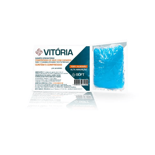 Imagem do produto Compressa Campo Operatório Premium Vitoria 25X28 Cm Com Raio X America América