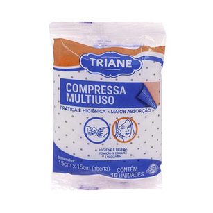 COMPRESSA DE GAZE NÃO ADERENTE TRIANE COM 10 UNIDADES
