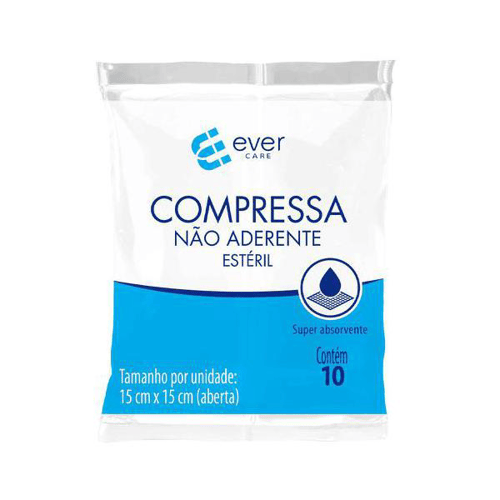 Compressa Não Aderente Ever Care Estéril 10 Unidades