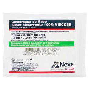 Gaze cirurgica viscose 13 fios com 10 neve