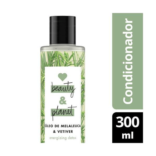 Condicionador Energizing Detox Óleo De Melaleuca & Vetiver Love, Beauty And Planet 300Ml