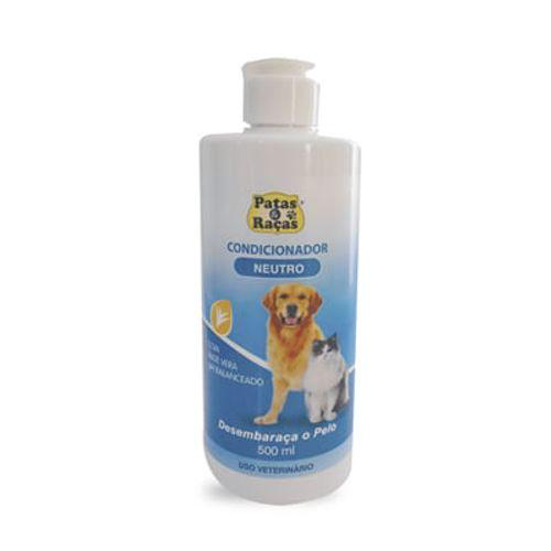 Condicionador Neutro Para Cães 500Ml Patas E Raças