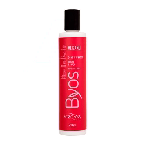 Condicionador Vegano Vizcaya Byos Brilho E Força Hibisco Citrus Com 250Ml